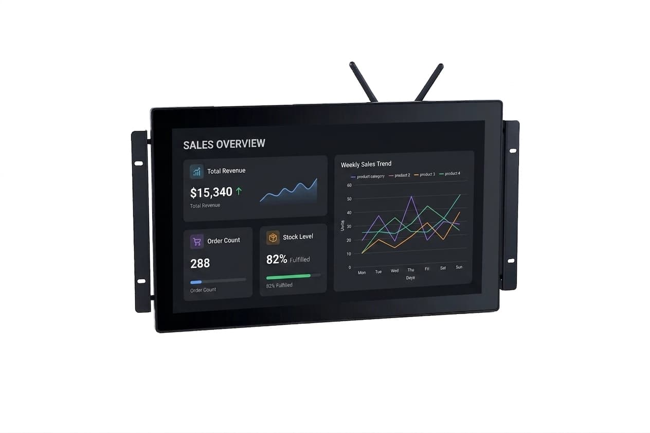 Quanmax PPC-1850M 18.5" Endüstriyel Panel PC J6412 8GB 256GB NVMe 2