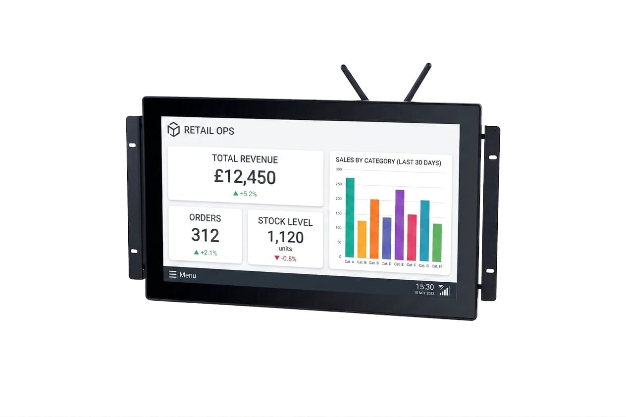 Quanmax PPC-1850M 18.5" Endüstriyel Panel PC J6412 8GB 256GB NVMe 4