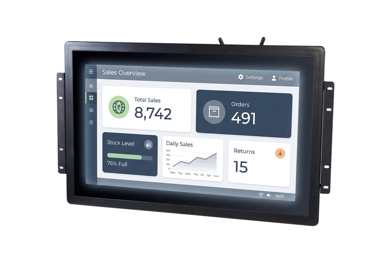 Quanmax 18.5'' Endüstriyel Panel PC J4125 8GB 256GB SSD FHD 2