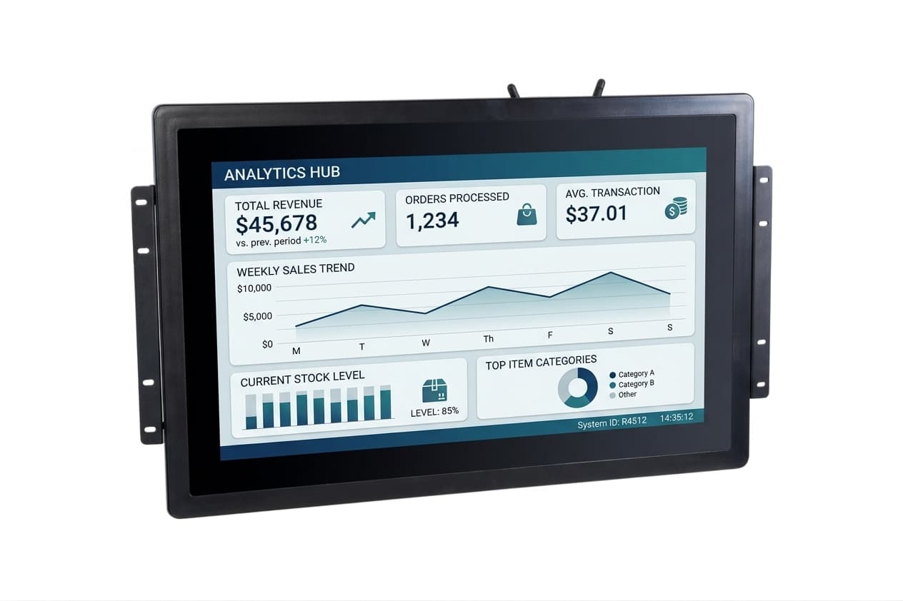 Quanmax 18.5'' Endüstriyel Panel PC J4125 8GB 256GB SSD FHD 3