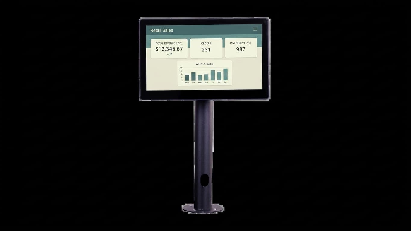 Quanmax Q-1160 Endüstriyel Panel PC J6412 8GB 256GB Wi-Fi MSR/RFID